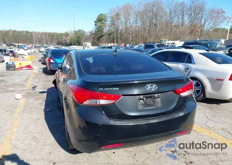 2013 Hyundai Elantra Gls из США, поврежденный, VIN KMHDH4AEXDU708259